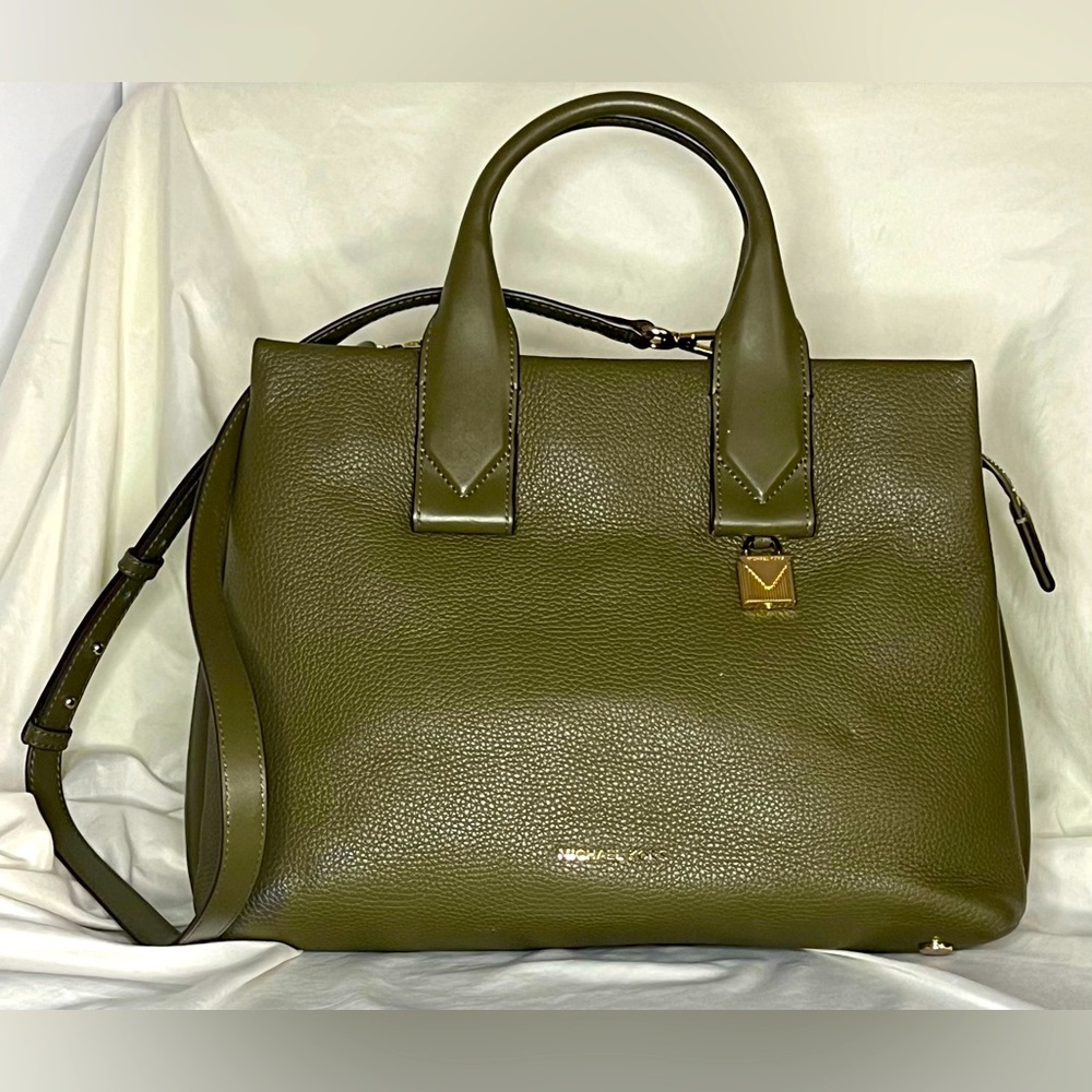Michael Kors Olive Green Satchel
